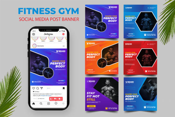 Download Gym Fitness Social Media​​​​​​​ Bundle - Fit Collection