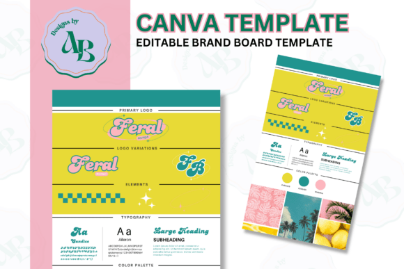 Download Editable Brand Board Template - Brand board Collection